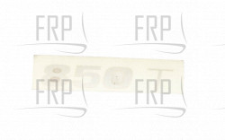Decal, Proform 850 - Product Image