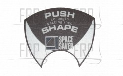 Decal, Push Button - Product Image