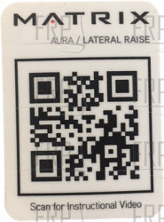 Decal; QR G3 -S21_02 Lat Raise - Product Image Decal; QR G3 -S21_02 Lat Raise - Product Image