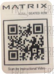 Decal; QR G3 S31_02 Seated Row - Product Image Decal; QR G3 S31_02 Seated Row - Product Image