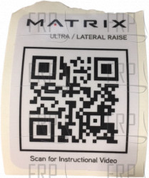 Decal, QR, G7-S21-02 Lateral Raise - Product Image Decal, QR, G7-S21-02 Lateral Raise - Product Image