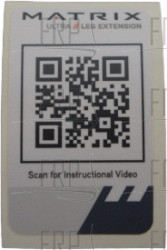 Decal, QR, G7-S71 Leg Ext - Product Image Decal, QR, G7-S71 Leg Ext - Product Image