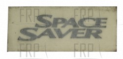 Decal, SPACESAVER , Nordic Track - Product Image