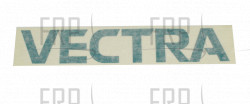 Decal, Vectra 8" - Product Image Decal, Vectra 8" - Product Image