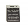 56001271 - DECAL, WARNING - Product Image