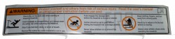 Decal, Warning, Latch - Product Image