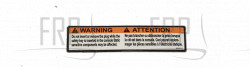 Decal, Warning, Static, IFIT - Product Image