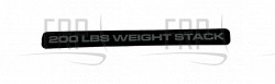 Decal, Weight Numbers - Product Image