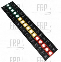 Decal, Weight Stack, 200 LBS - Product Image Decal, Weight Stack, 200 LBS - Product Image