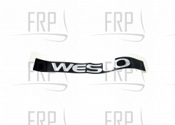 Decal, Weslo, Rework - Product Image