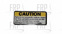 Decal, Wire Harness Caution - Product Image