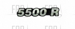 DECAL,Console,ALUM,5500R 204556- - Product Image