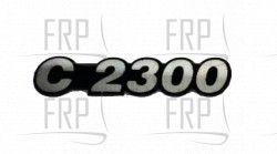 DECAL,Console,C2300 205804- - Product Image