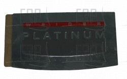 DECAL,Console,NAME,ALUM 208943- - Product Image