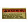 DECAL,WARNING,CLR/Black H03688AA - Product Image