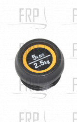 End cap - weight horn 5lbs - Product Image