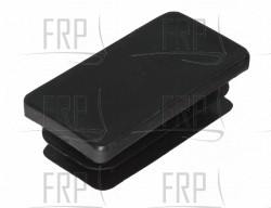 Flat cap 25x50x3.0t tube used (black) - Product Image