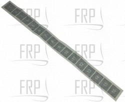 LABEL, WEIGHT STACK STRIP - Product Image
