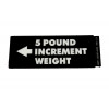 3023583 - LT 5LB. INCREMENT WEIGHT DECAL - Product Image