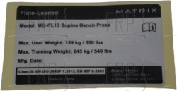 Marking, 70x42mm, Black Word/Silver Base, - Product Image Marking, 70x42mm, Black Word/Silver Base, - Product Image