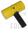7016529 - Oval Knob Handle, "T", Yellow - Product Image