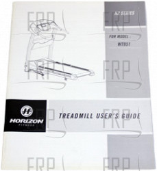 Owner's Manual-WT951 - Product Image Owner's Manual-WT951 - Product Image
