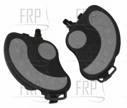 Pedal Set, without straps, 1/2" wide - Product Image