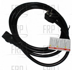 Power cord, Detachable - Product Image