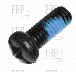 Round Head Philips Screw Blue Nylonpatch M6xP1.0x15 - Product Image
