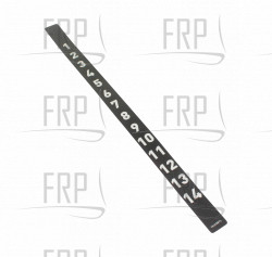 SCALE (UBK SEAT POST), RX P/N 10J43 - Product Image