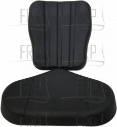 Seat Set, Recumb Style, Inject Style, 2 Pc - Product Image Seat Set, Recumb Style, Inject Style, 2 Pc - Product Image