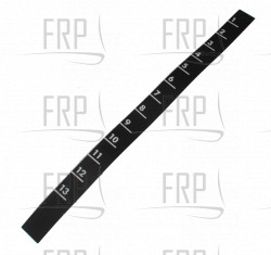 Seat tube scale decal - Product Image