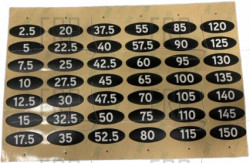 Spec Label;Weight;40X16;Oval;;;;2.5-150L - Product Image Spec Label;Weight;40X16;Oval;;;;2.5-150L - Product Image