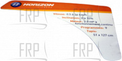 Sticker; Console;R;TM602-1US - Product Image Sticker; Console;R;TM602-1US - Product Image