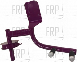 Swivel arm set;;left;RAL4008;PF Purple; - Product Image Swivel arm set;;left;RAL4008;PF Purple; - Product Image