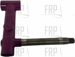 Swivel arm set;;right;PF Purple;RAL4008; - Product Image Swivel arm set;;right;PF Purple;RAL4008; - Product Image