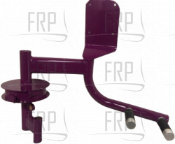 Swivel arm set;;right;RAL4008;PF Purple - Product Image Swivel arm set;;right;RAL4008;PF Purple - Product Image