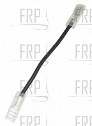 Terminal wire (black) 14AWGx90x2T - Product Image