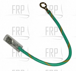 Terminal wire (yellow green)-14AWGx130mmx1T1R - Product Image