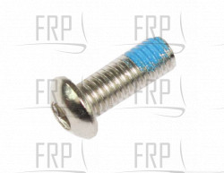 Truss Hex Screw M6xP1.0x15-Blue Nylonpatch - Product Image