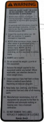 Warning Label;;;;;;;Olympic Bench; - Product Image Warning Label;;;;;;;Olympic Bench; - Product Image