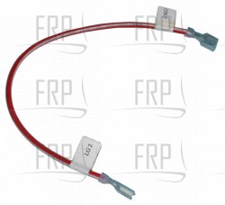 Wire Harness, Red/White 10" - Product Image