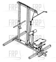 FREE STANDING LAT MACHINE - IM3315.0 - Product Image FREE STANDING LAT MACHINE - IM3315.0 - Product Image
