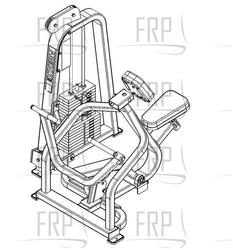 Seated Row - 310KS - (BK10) - Product Image