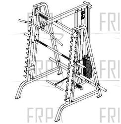 889109 Weight Stack Lat Option - Product Image