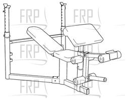 3.0 WEIGHT BENCH - IMBE3005.4 - Product Image