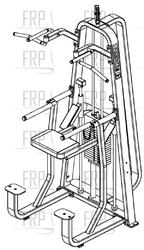 Modular Dip/Chin Adj Hi/Low C-Frame - (BA56) - Product Image