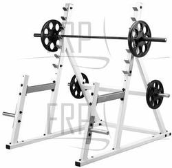Squat Rack - PFW-5100 Olympic - Silver - Product Image