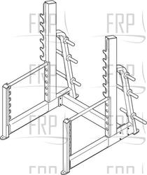 Squat Rack - GZFW2121.3 - Product Image