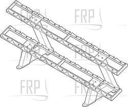 Twin Tier Dumbbell Rack - GZFW2091.1 - Product Image